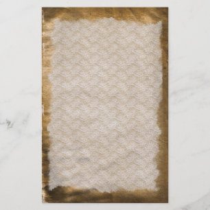 Old Antique Wrinkled Stained  Stationery