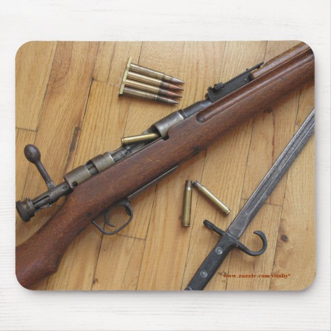 Old Arisaka rifle mousepad design (Front)