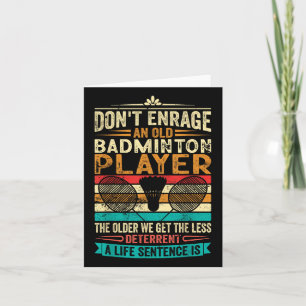 Old Badminton Champion - Dont Enrage Them  Card