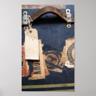 Old Baggage Stickers Poster