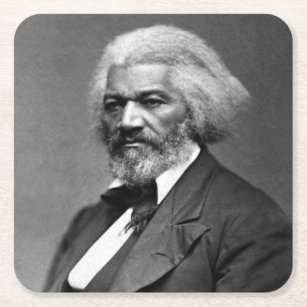 Old Bailey Douglass African American Hero Square Paper Coaster