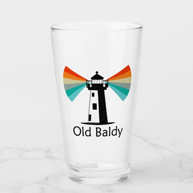Old Baldy Lighthouse Rainbow Glass (Front)