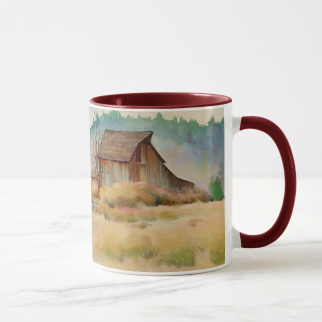 OLD BARN by SHARON SHARPE Mug (Right)