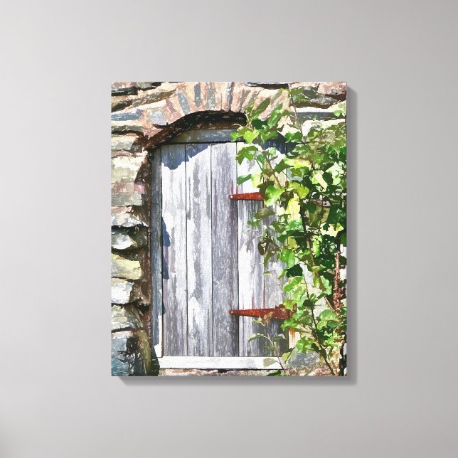 OLD BARN DOOR CANVAS PRINT (Front)