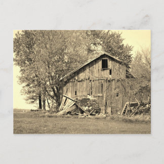 Old Barn in Rural Ohio Postcard