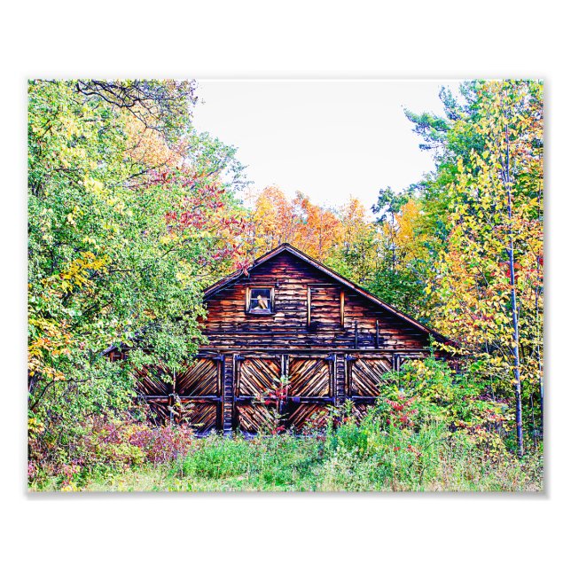 Old Barn in the Fall Photo Print (Front)