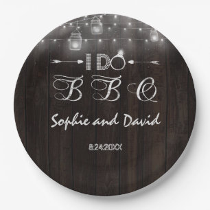 Old Barn Mason Jars String Lights I DO BBQ Paper Plate