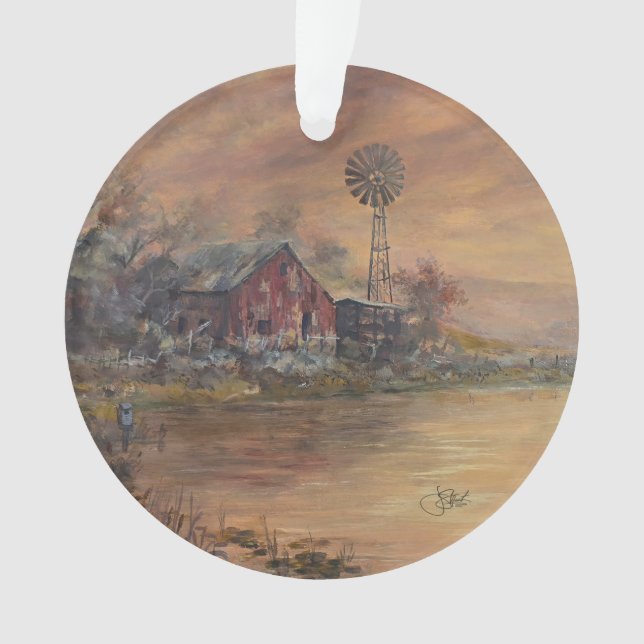 Old Barn Ornament (Front)