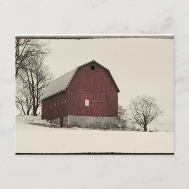 old barn postcard (Front)