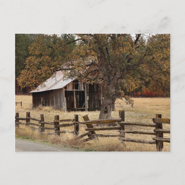 OLD BARN POSTCARD (Front)