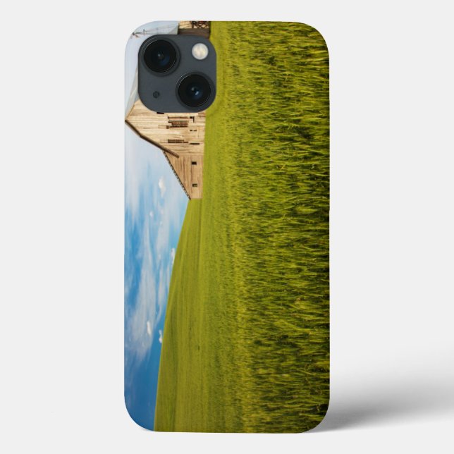 Old Barn Surrounded by Spring Wheat Field 2 Case-Mate iPhone Case (Back)