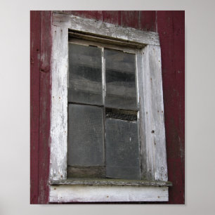 Old Barn Window Poster