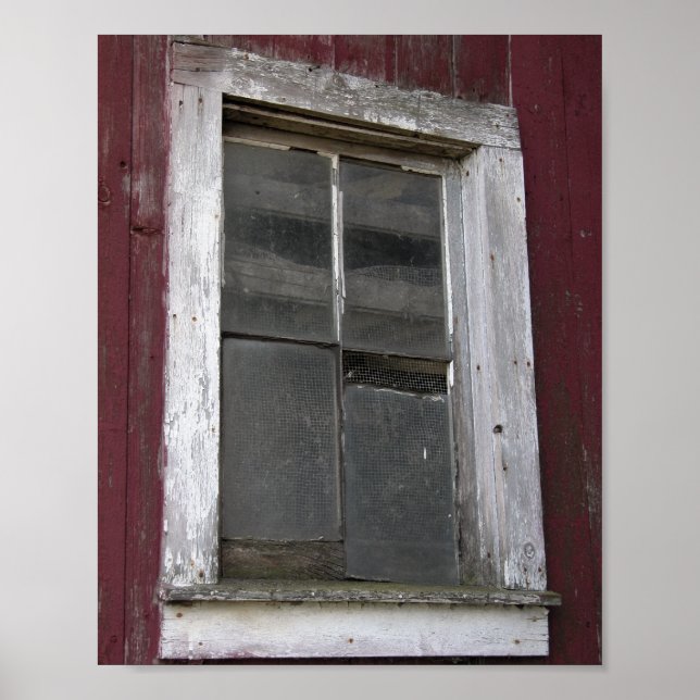Old Barn Window Poster (Front)