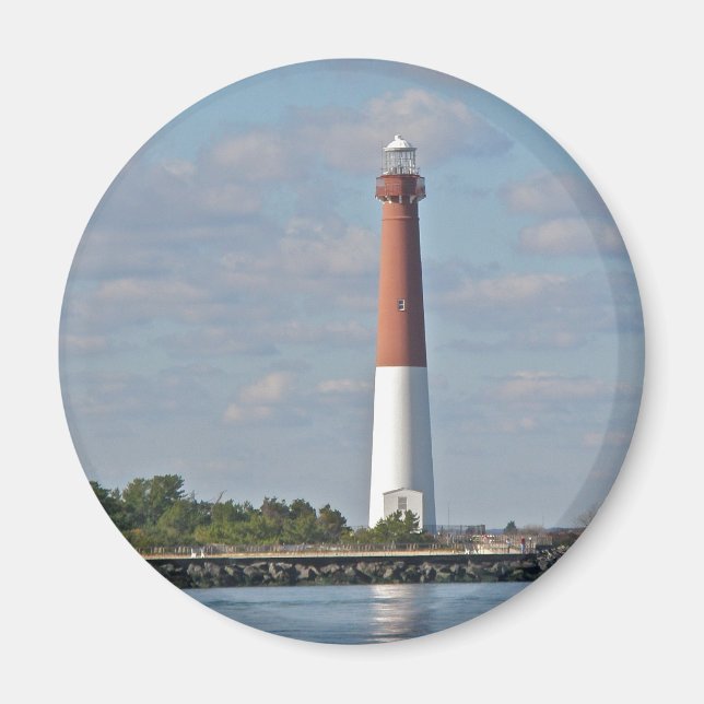 "Old Barney" Barnegat Lighthouse LBI NJ Magnet (Front)