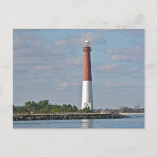 "Old Barney" Barnegat Lighthouse LBI NJ Postcard