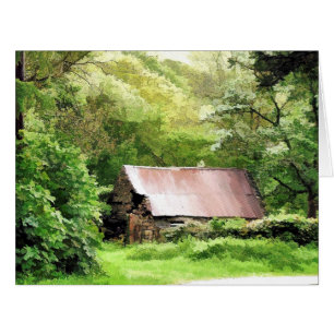 OLD BARNS CARD
