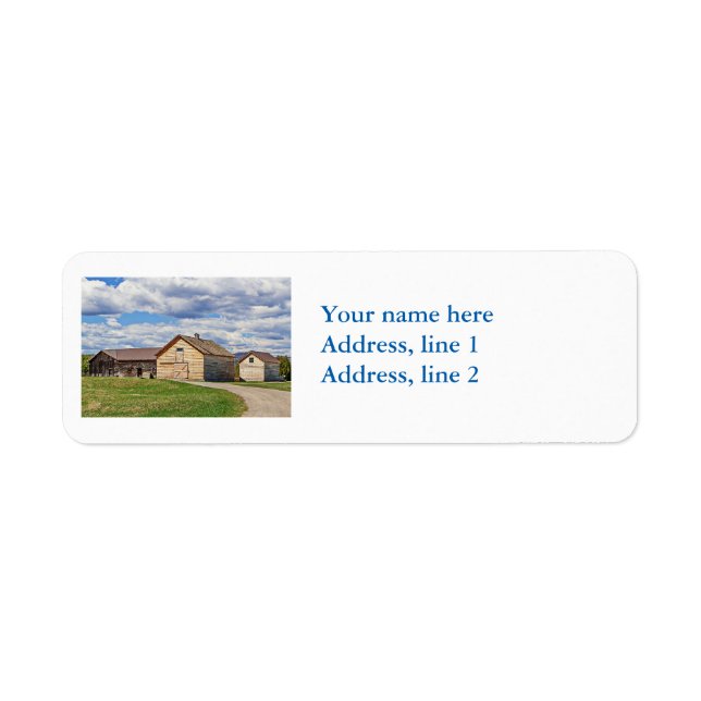 Old Barns Return Address Label (Front)