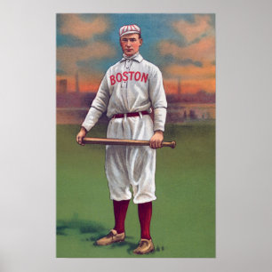 old baseball boston poster