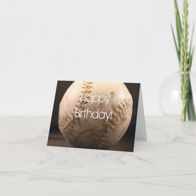 Old Baseball Card (Front)