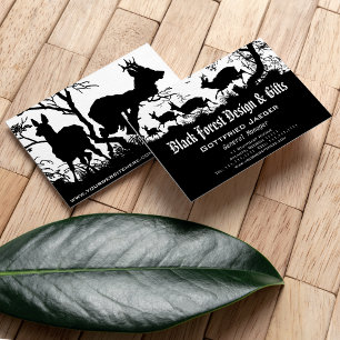 Old Bavaria German style deer Business Card