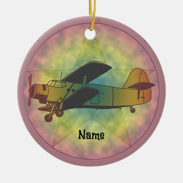 Old Beauty Aeroplane ornament (Front)