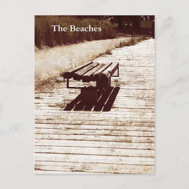old bench - the beaches, toronto postcard (Front)