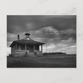 Old Bergen Schoolhouse Postcard