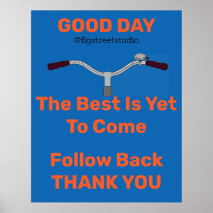 Old Bicycle, add or edit text Poster