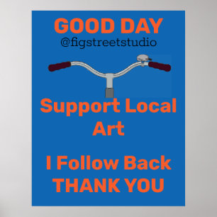 Old Bicycle, add or edit text Poster