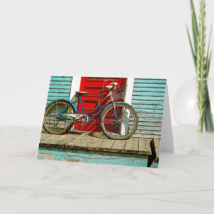 Old Bicycle Greeting Card