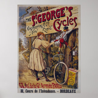 Old bicycle poster