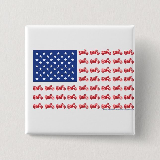 OLD-BIKE-FLAG-2-TEE 15 CM SQUARE BADGE (Front)