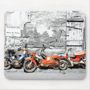 Old bikes at old neighbourhood of Limassol, Cyprus Mouse Pad