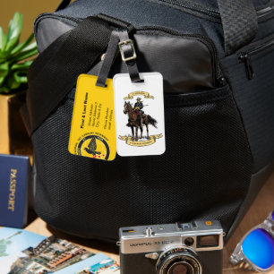 Old Bill/Gold Luggage Tag - Customisable