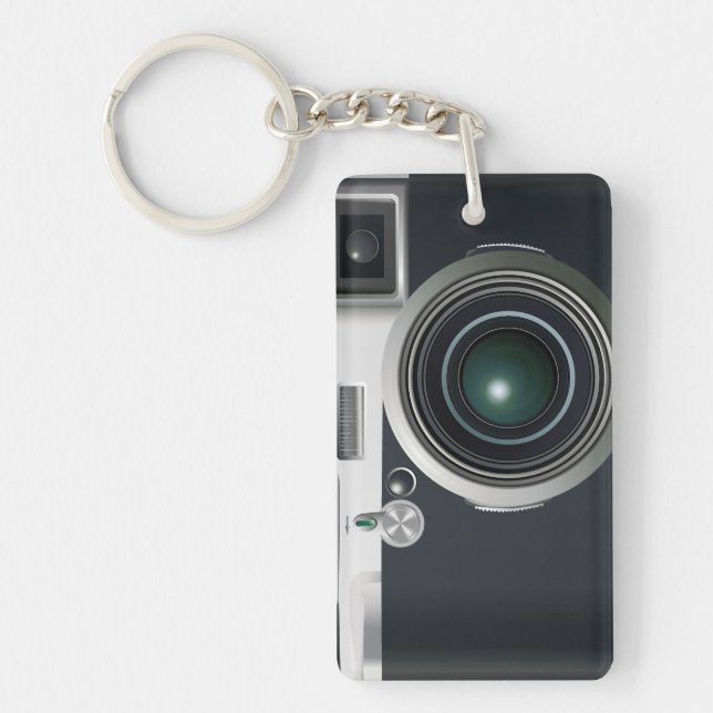 Old black camera key ring (Front)