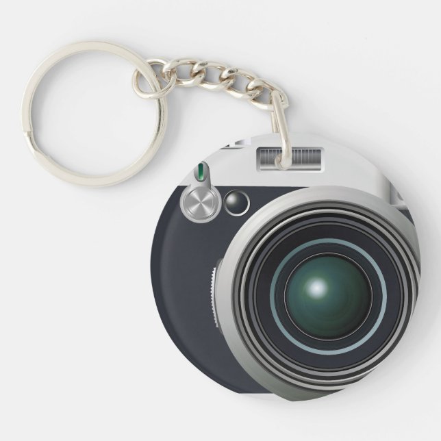 Old black camera key ring (Front)