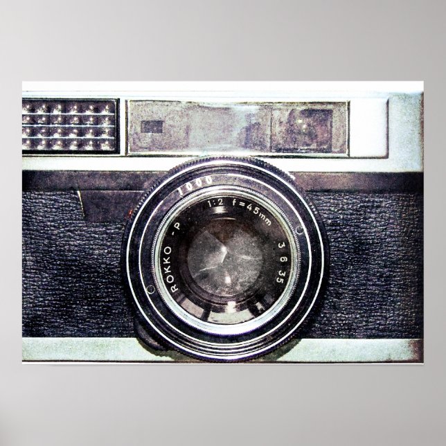 Old black camera poster (Front)