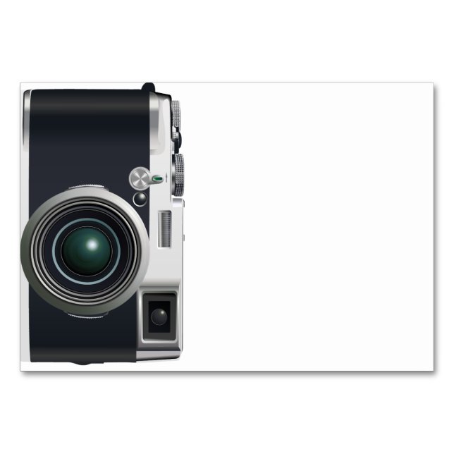 Old black camera table number (Front)