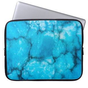 Old blue marble look laptop sleeve