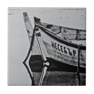 Old boat ceramic tile