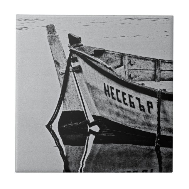 Old boat ceramic tile (Front)