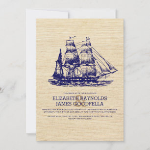 Old Boat Wedding Invitations