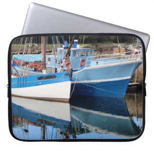 Old boats in Douarnenez Laptop Sleeve