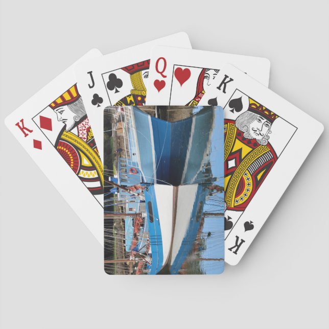 Old boats in Douarnenez Playing Cards (Back)
