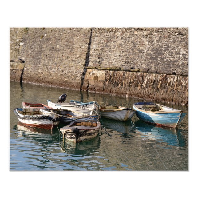 Old Boats Mevagissey Cornwall England Photo Print (Front)
