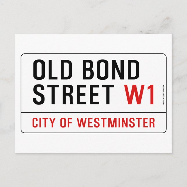Old Bond Street Postcard (Front)