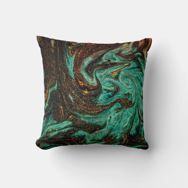 Old book cover with abstract antique pattern  cushion (Front)