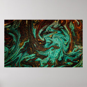 Old book cover with abstract antique pattern poster