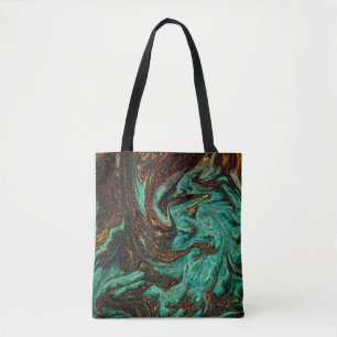 Old book cover with abstract antique pattern tote bag