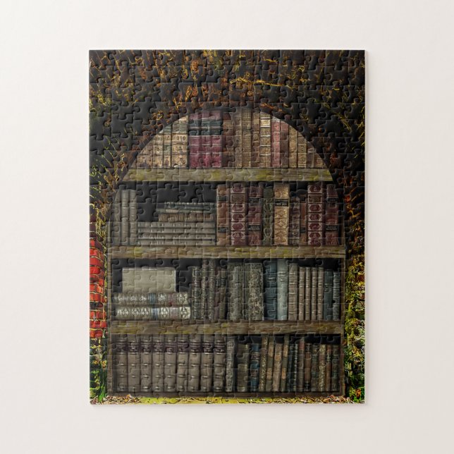 Old Book Library book lovers Jigsaw Puzzle (Vertical)